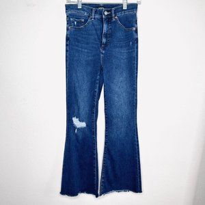 Express High Waisted Cropped Flare Jeans size 2